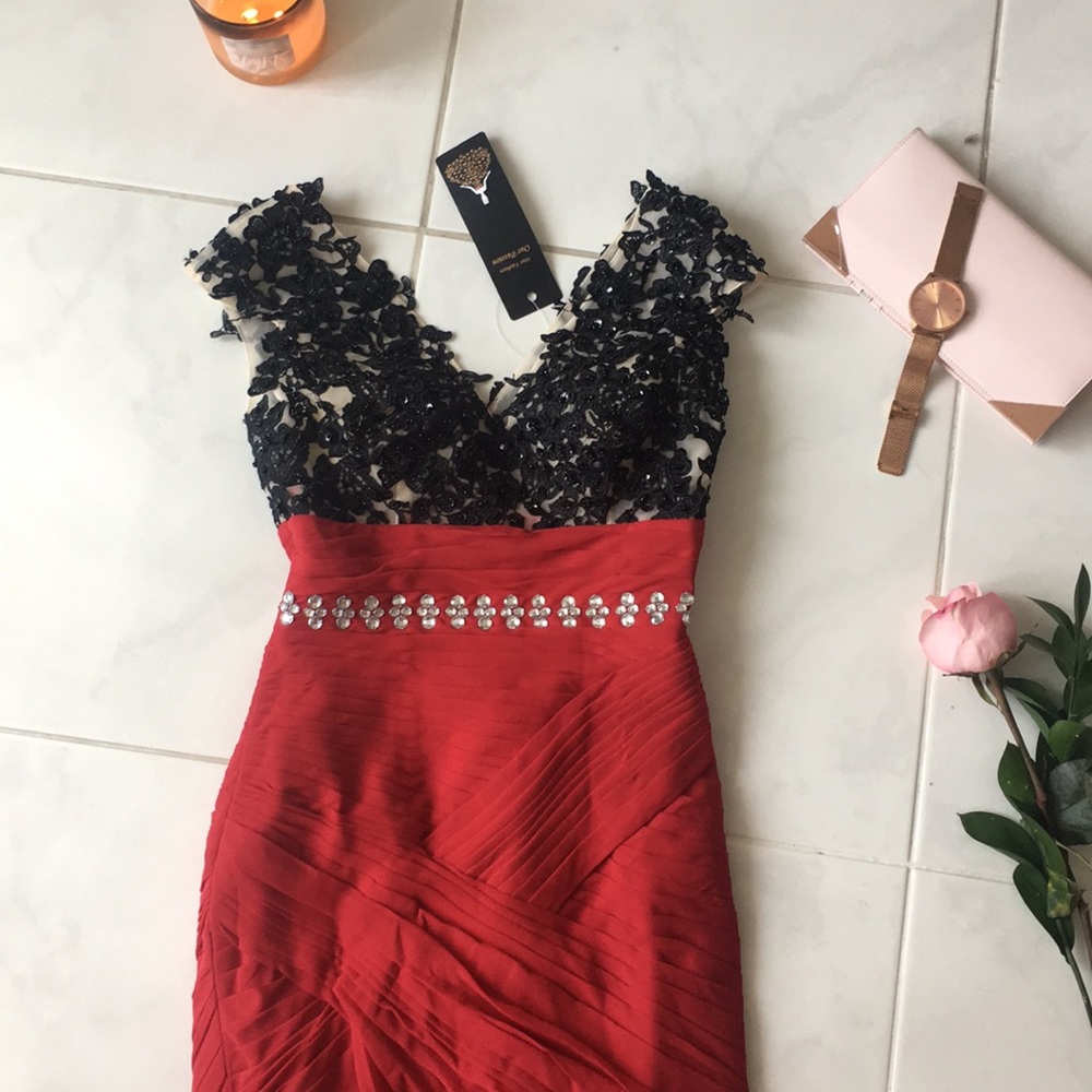Sexy (short to long) black lace formal dress